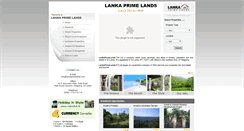 Desktop Screenshot of lankaprimelands.com